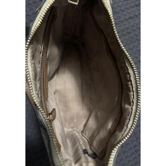 Michael Kors Authentic Cream Leather Shoulder Bag Purse Handbag - Picture 4 of 9